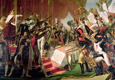 The Distribution of the Eagle Standards, 5th December 1804 (detail) by Jacques Louis David